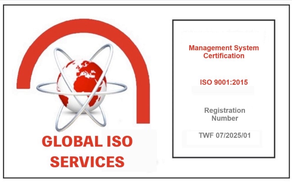 Global ISO Services ISO 9001:2015 management system certification for TWF